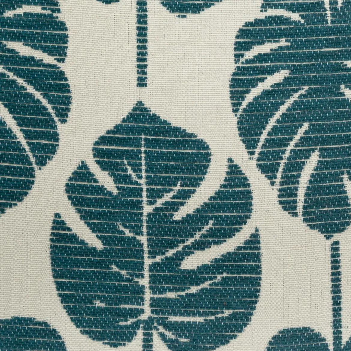 HOUSSE COUSSIN CHENILLE FEUILLE VERT 40X40CM