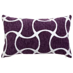 HOUSSE COUSSIN CHENILLE JENI VIOLET 30X50CM
