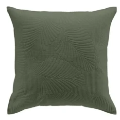 HOUSSE COUSSIN ET ENCART 60X60CM MICROFIBRE PALOMBINE KAKI
