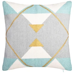 HOUSSE COUSSIN GEOMETRIQUE OR 40X40CM