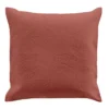 HOUSSE COUSSIN 60X60CM MICROFIBRE UNIE ROMANE TERRACOTTA
