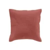 HOUSSE COUSSIN 40X40CM MICROFIBRE UNIE ROMANE TERRACOTTA