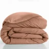 HOUSSE DE COUETTE 240X220CM UNI 57 FILS LINA BLUSH