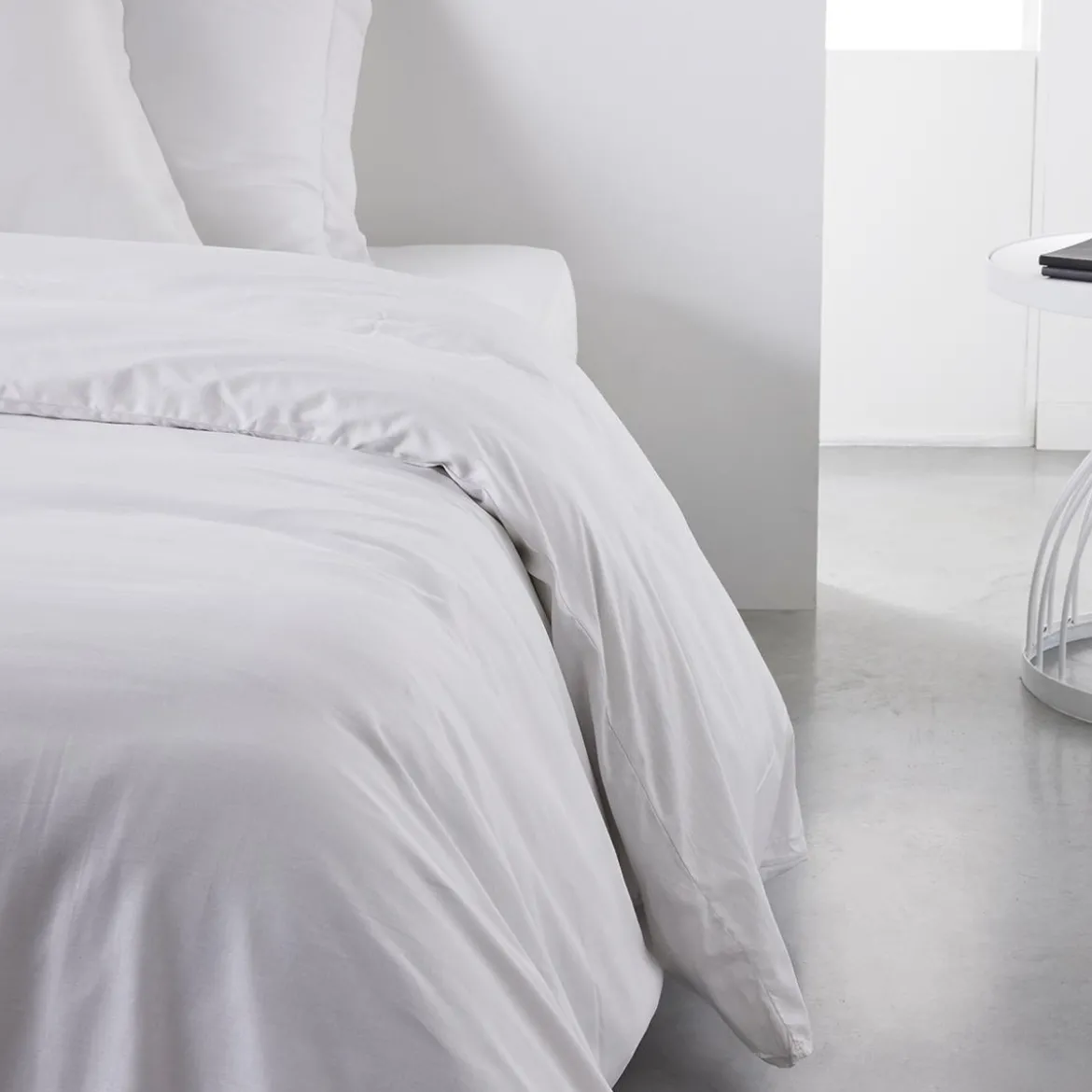 HOUSSE DE COUETTE 220X240CM UNIE CRAIE