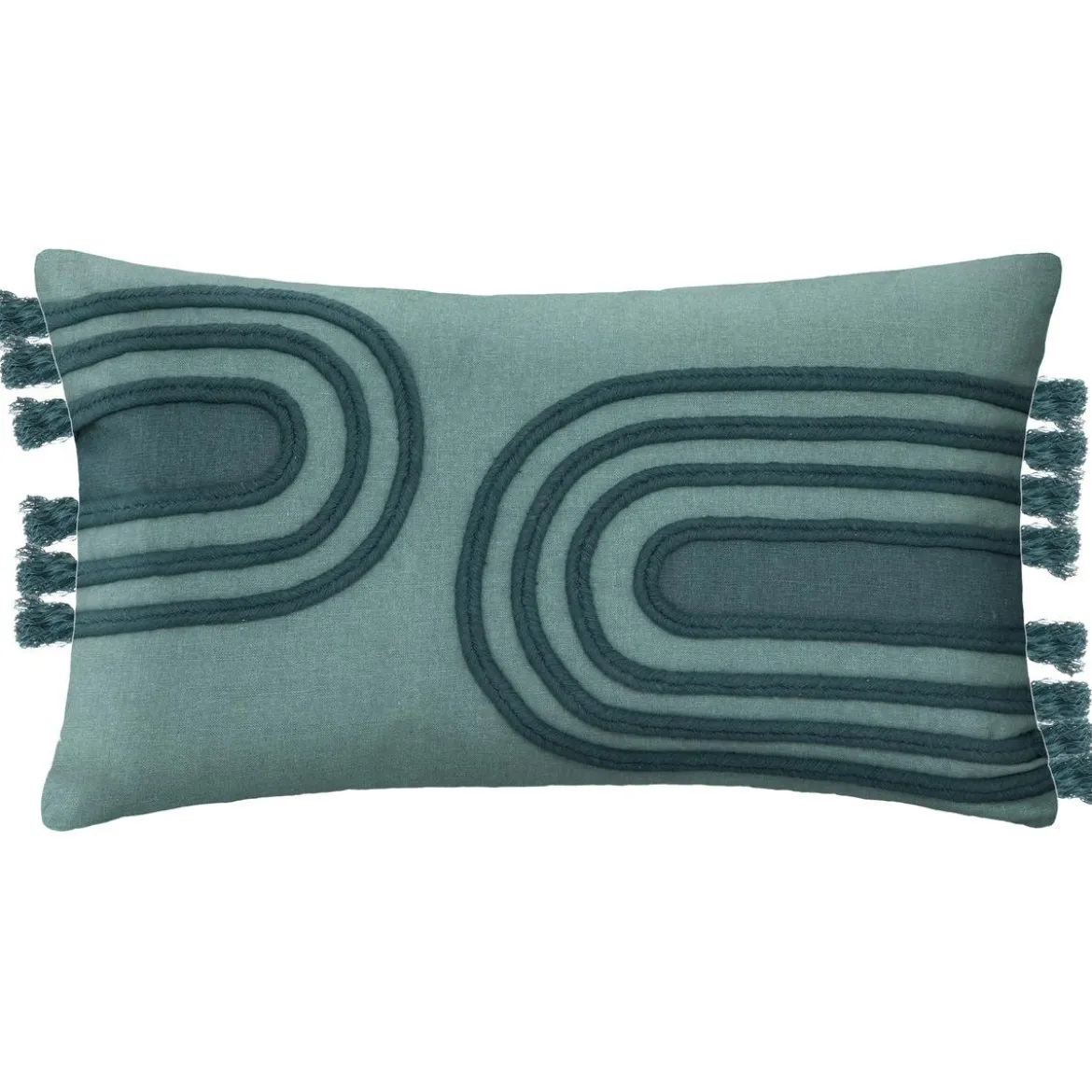 HOUSSE DE COUSSIN ARC CORDE CANARD 30X50CM