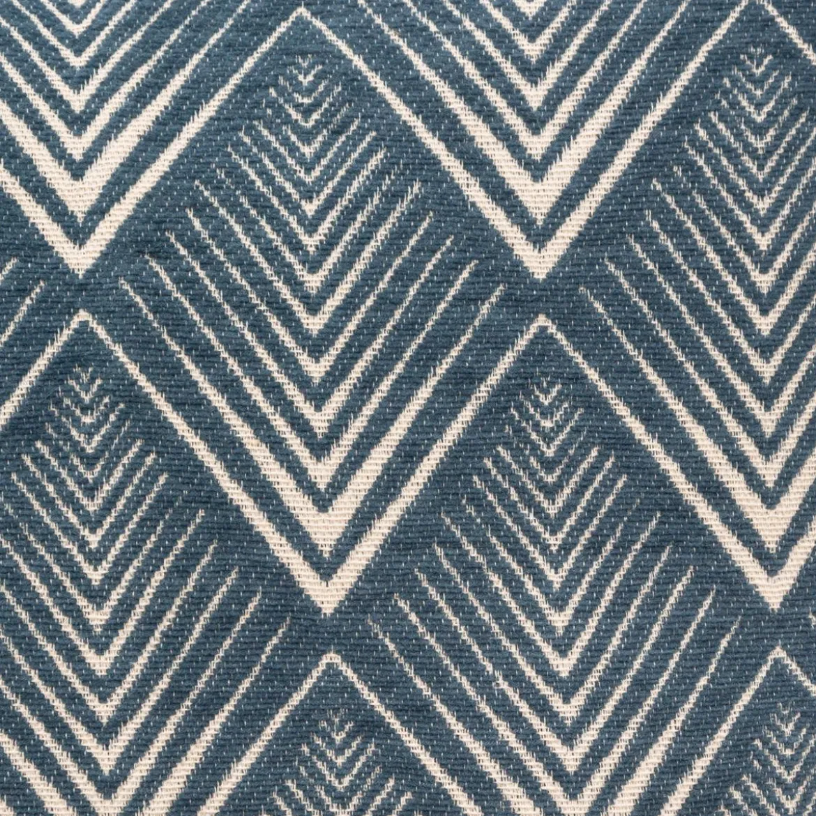 HOUSSE DE COUSSIN CHENILLE GEO BLEU 40X40CM