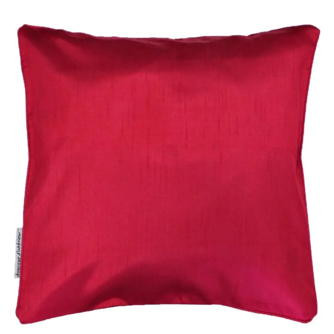 HOUSSE DE COUSSIN ENCART 40X40CM SHANA ROUGE
