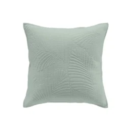 HOUSSE DE COUSSIN ET ENCART 40X40CM COLOMBINE SAUGE