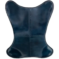 HOUSSE BUTTERFLY CUIR BLEU