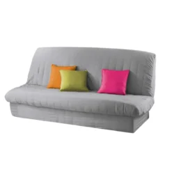 HOUSSE CLIC CLAC 120 A  140CM 185 A 200CM ESSENTIEL GRIS