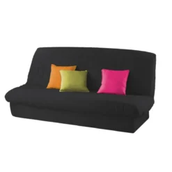 HOUSSE CLIC CLAC 120 A  140CM 185 A  200CM ESSENTIEL NOIR