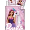 HOUSSE COUETTE 140X200CM ET 63X63CM BARBIE