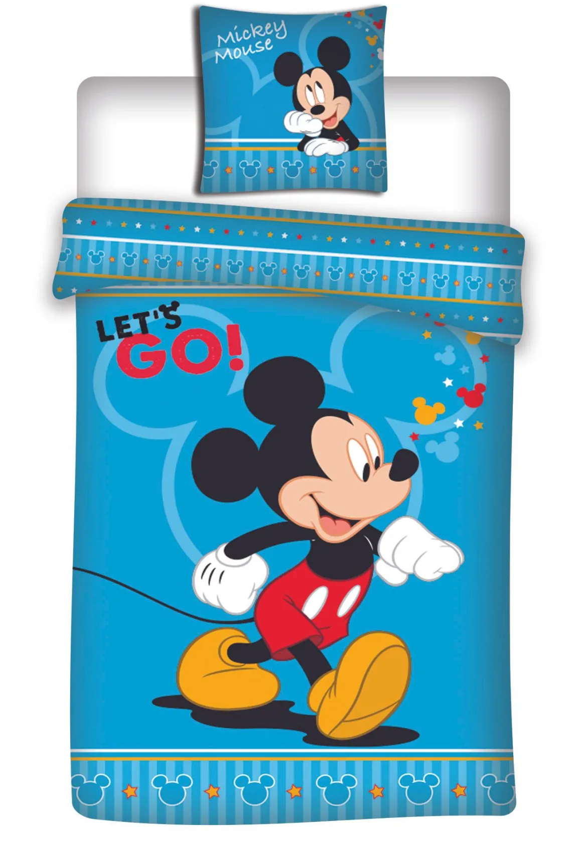 HOUSSE COUETTE 140X200CM ET 63X63CM MICKEY