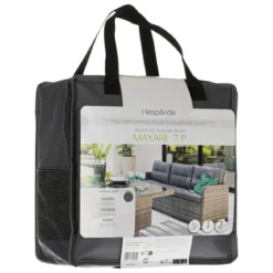 HOUSSE COUSSIN MAYARI 7 PLACES TERRE D OMBRE