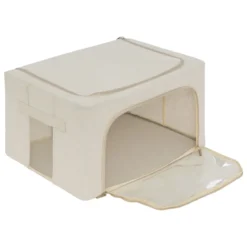 HOUSSE RANGEMENT DOUBLE OUVERTURE DRESSY PLUS BEIGE TAILLE M