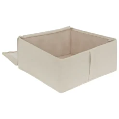 HOUSSE RANGEMENT RIGIDE BEIGE DRESSY PLUS 44.5X45.5CM