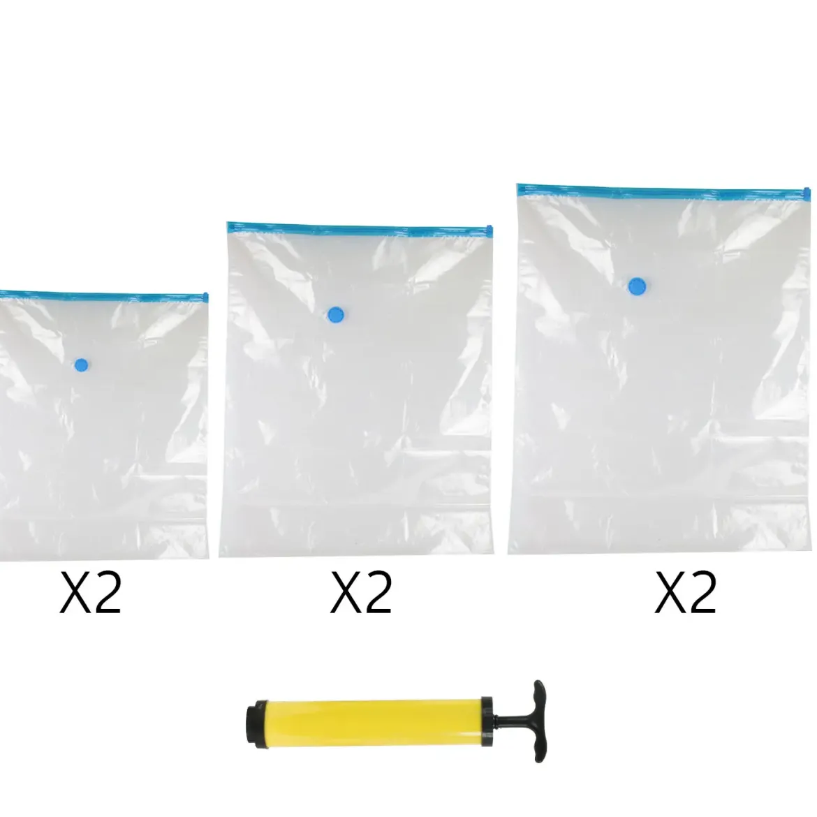 HOUSSE VIDE AIR POMPE X6 PIECES