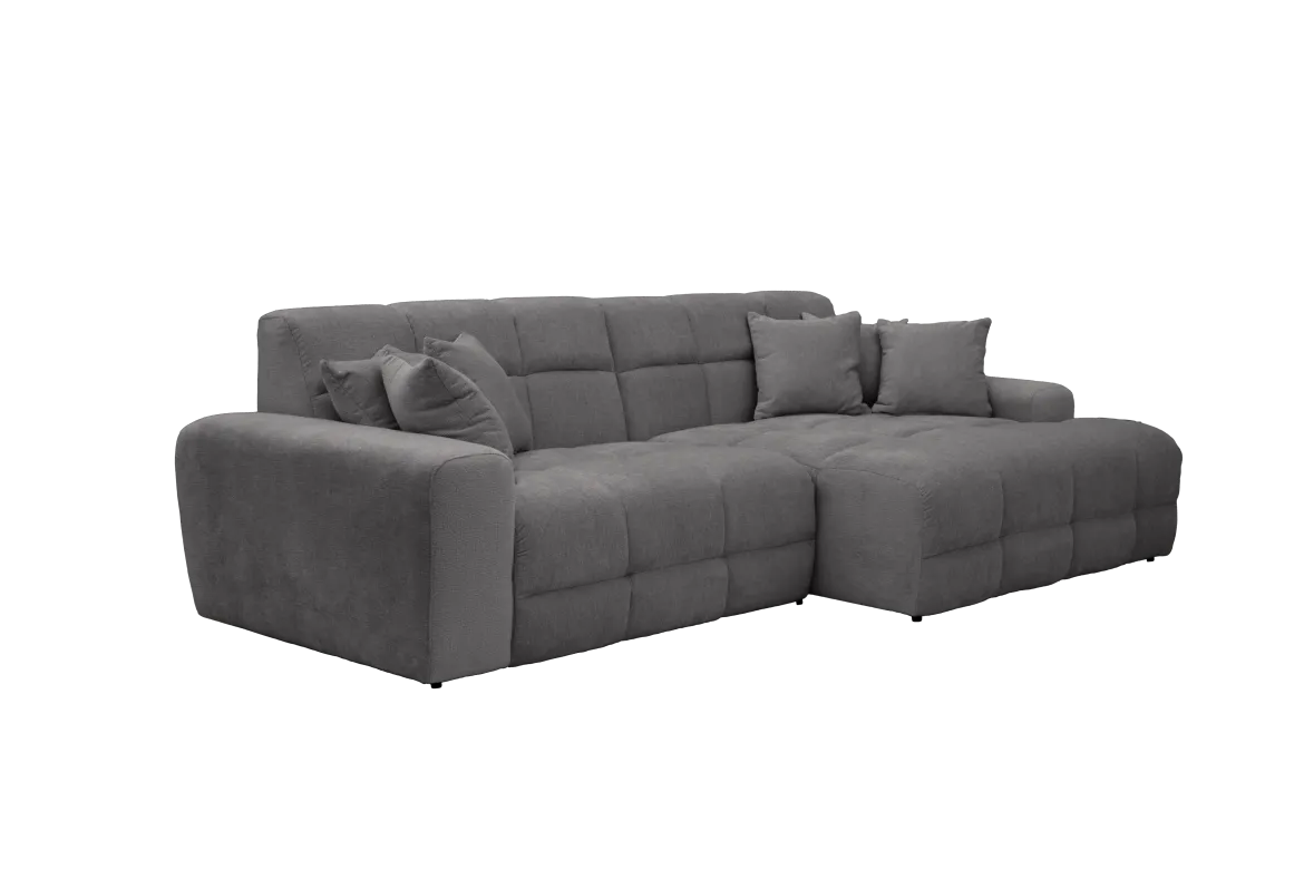 JACOB CANAPE ANGLE DROIT ARGENT PERFECT HARMONY 85