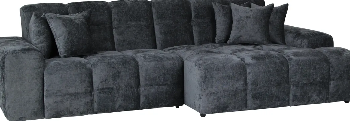 JACOB CANAPE ANGLE DROIT GRIS PERFECT HARMONY 90