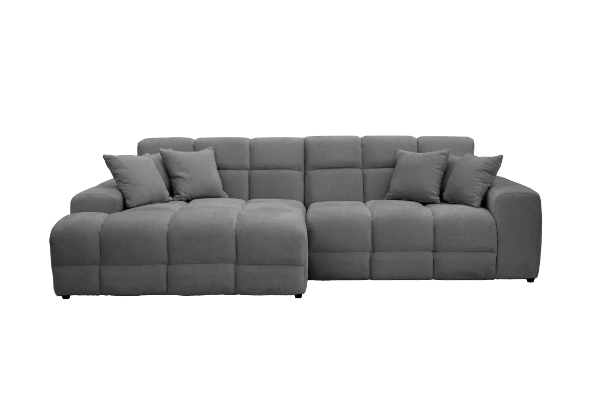 JACOB CANAPE ANGLE GAUCHE ARGENT PERFECT HARMONY 85