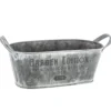 JARDINIERE METAL ZINC D.25.5X13.5X10CM