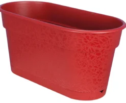JARDINIERE TEREA 40 ET PLATEAU CLIPS ROUGE 7.5 L