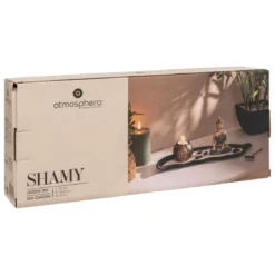 JARDIN ZEN BOIS RESINE SHAMY L.36CM