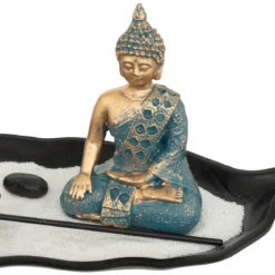 JARDIN ZEN BOIS RESINE SHAMY L.36CM