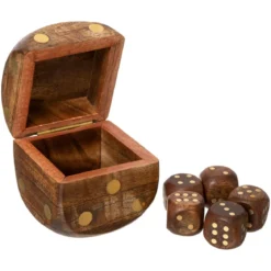 JEU DE DES MANGUIER IRIS H.6.5CM