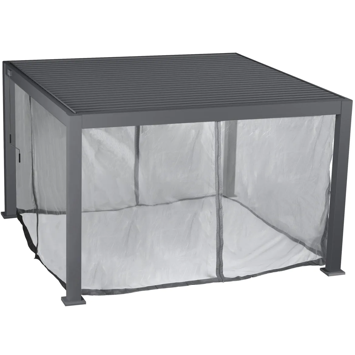 JEU RIDEAU ET RAIL EVORA 3.6X3.6M GRAPHITE