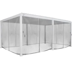 JEU RIDEAU ET RAIL EVORA 6X3.6M GRIS CLAIR