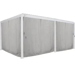 JEU RIDEAU ET RAIL EVORA 6X3.6M GRIS CLAIR