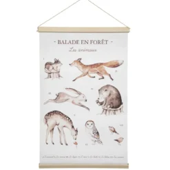 KAKEMONO BI FACE FORET