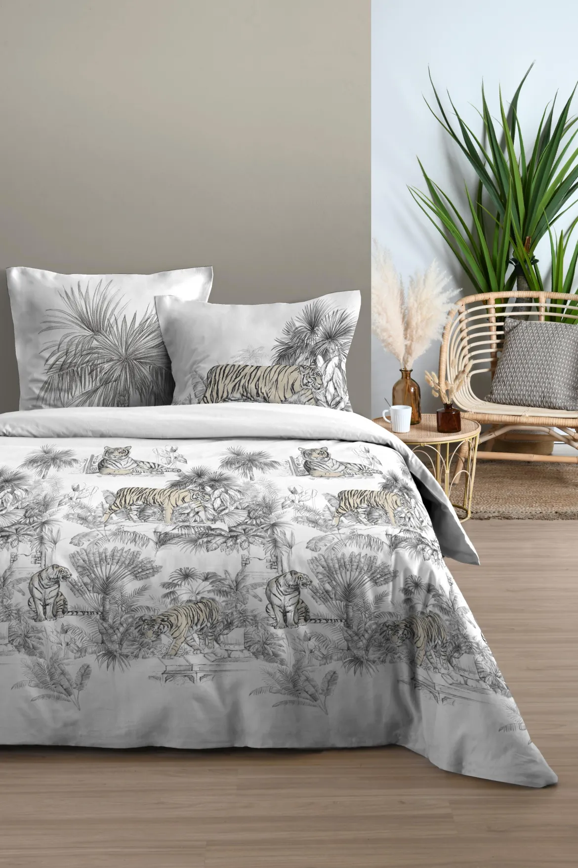 KANPUR HOUSSE COUETTE 260X240CM ET 2 TAIES 63X63CM