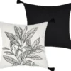 KINOGI COUSSIN 40X40CM NOIR