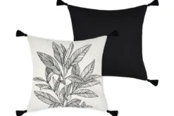 KINOGI COUSSIN 40X40CM NOIR