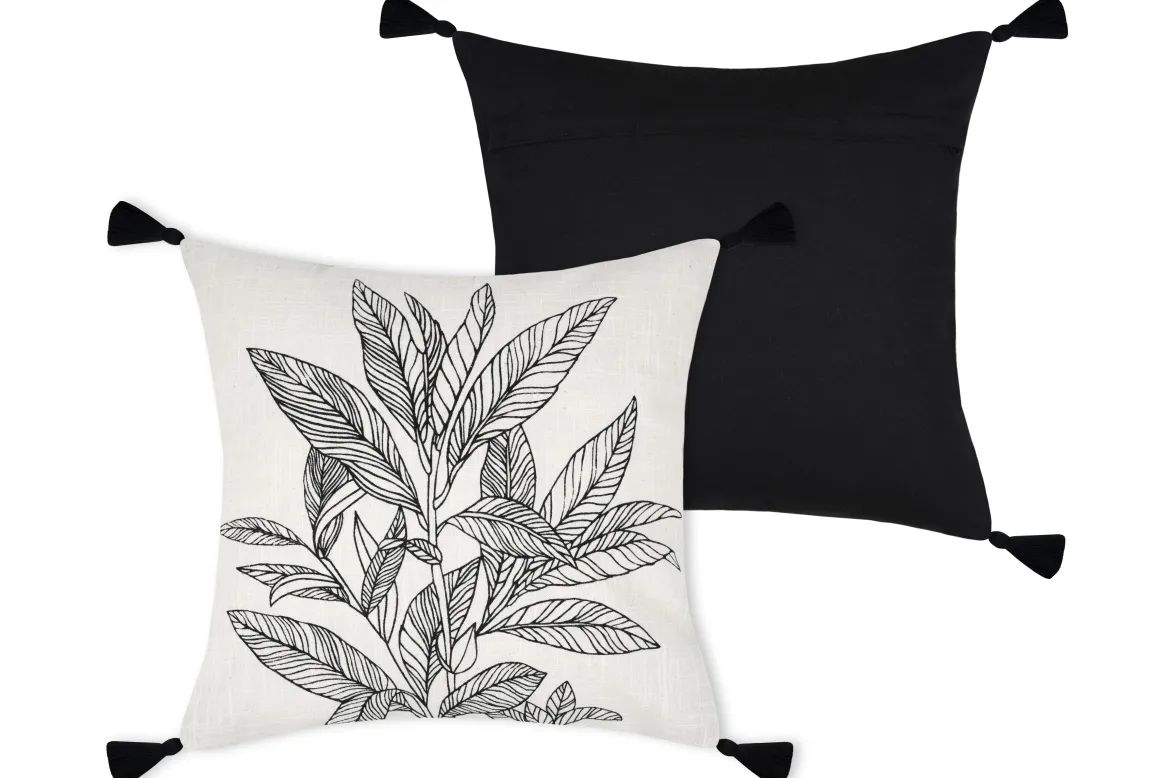 KINOGI COUSSIN 40X40CM NOIR