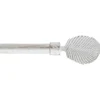 KIT EXT 120 A 210CM D.19 EMBOUT EXOTICA BLANC OR