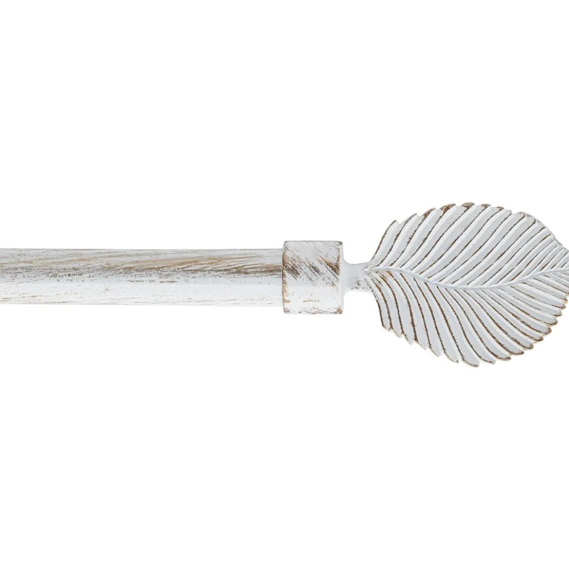 KIT EXT 120 A 210CM D.19 EMBOUT EXOTICA BLANC OR