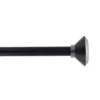 KIT EXT 120 210CM D19 EMBOUT CONI ARGENT NOIR