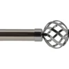 KIT EXT 210 380CM D.28MM EMBOUT FLORENCE GRAPHITE