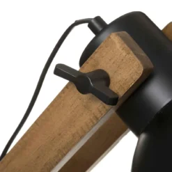 LAMPADAIRE ARC CUBA NOIR H.158CM