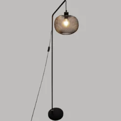 LAMPADAIRE ARC EMIE NOIR H.157CM