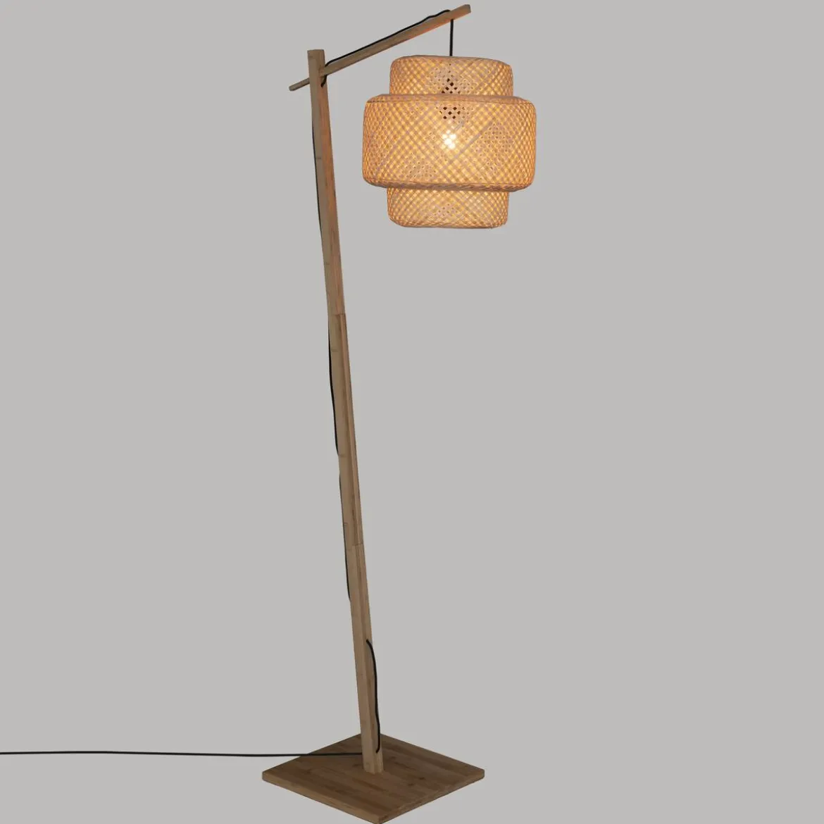 LAMPADAIRE ARC LIBY NATUREL H.173CM