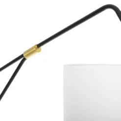 LAMPADAIRE ARC LUCE NOIR DORE H.171CM