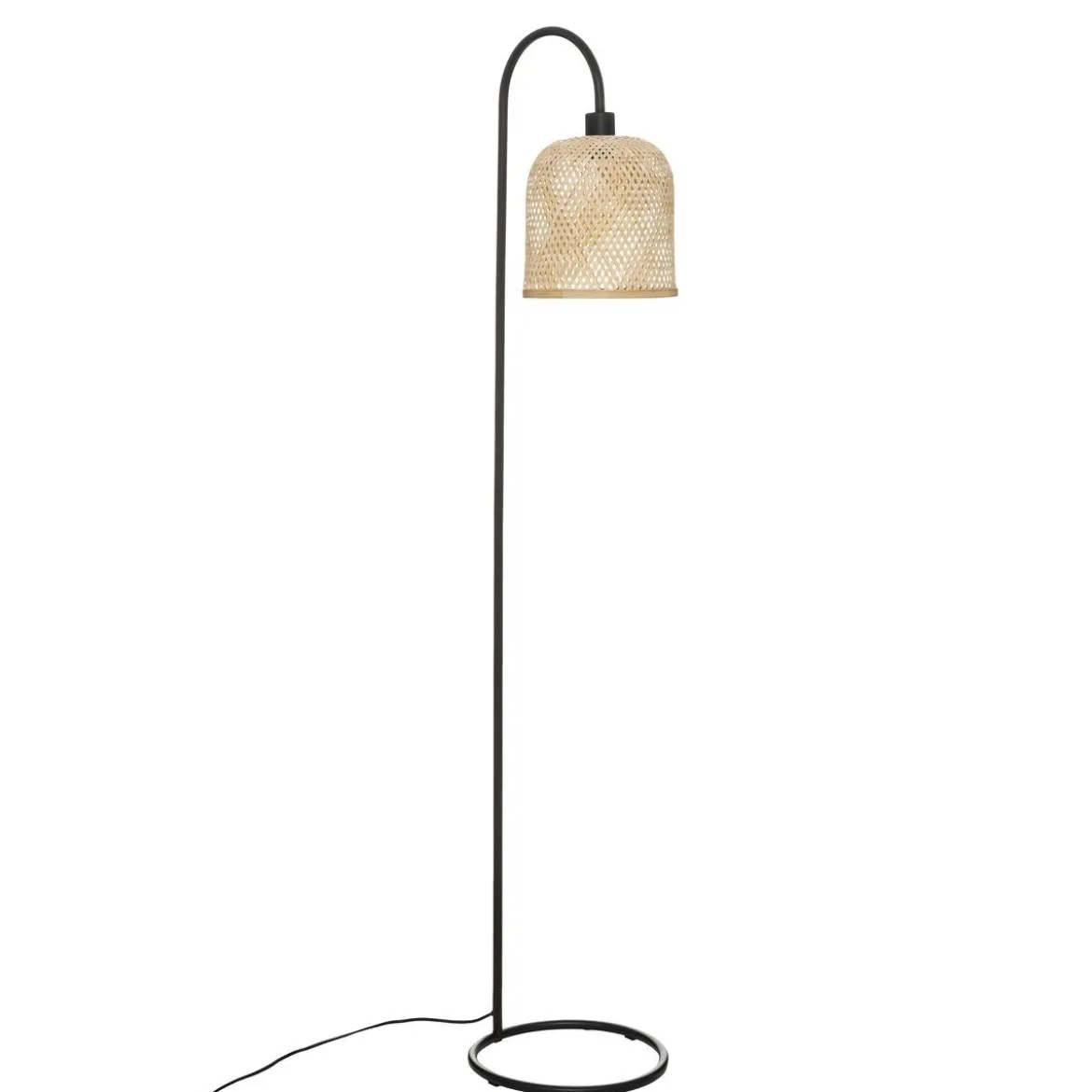 LAMPADAIRE DROIT ALICANTE NOIR H.159CM