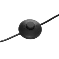 LAMPADAIRE DROIT METAL JULE NOIR ET DORE H.150CM