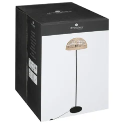 LAMPADAIRE DROIT ROTIN RORY NATUREL H.150CM
