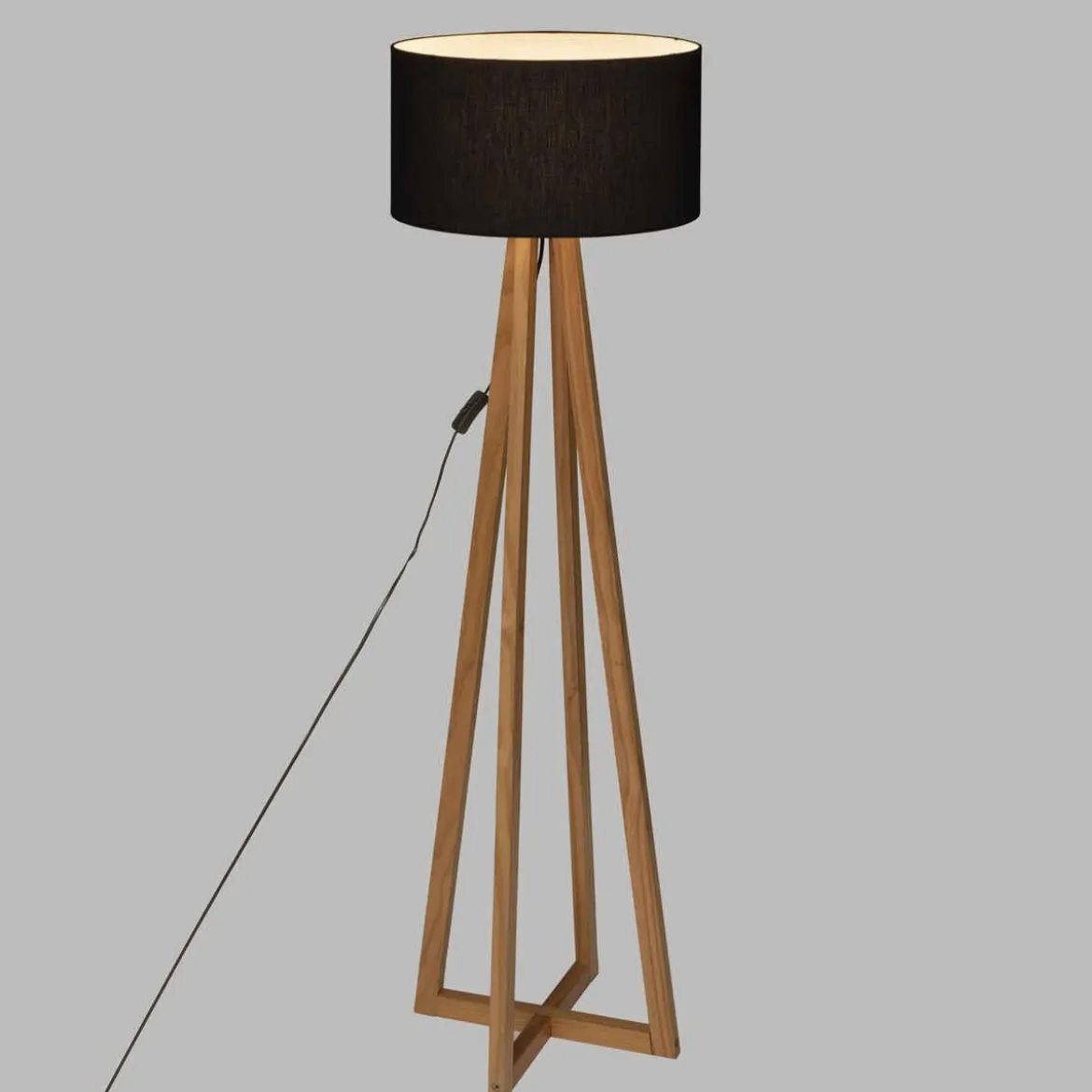 LAMPADAIRE MULTI PIEDS MOLU NOIR H.140CM