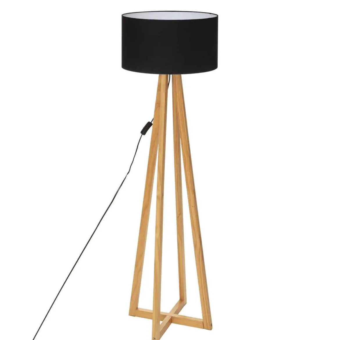 LAMPADAIRE MULTI PIEDS MOLU NOIR H.140CM